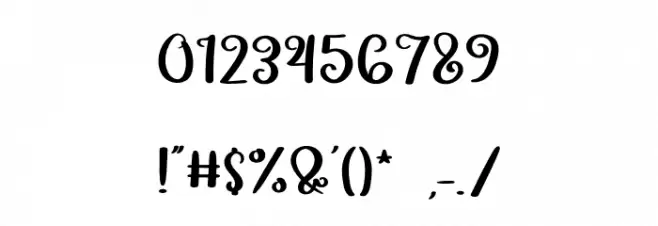 Simple Fits Font OTHER CHARS