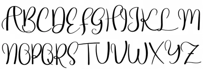 Simple Fits Schriftart Groß