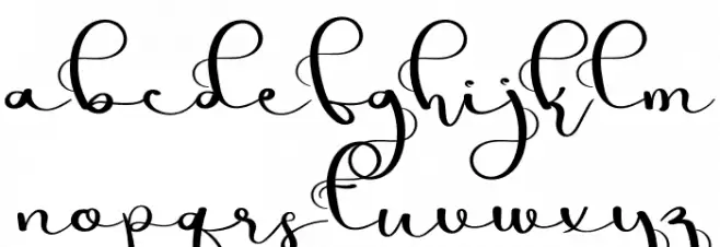Simple Fits Font LOWERCASE