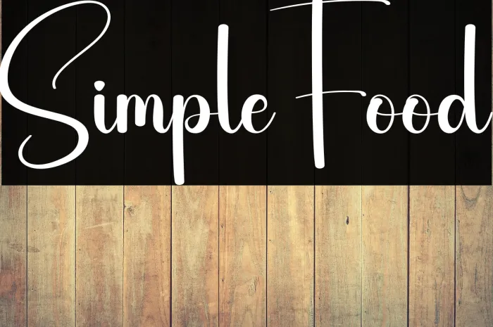 Simple Food Example 1