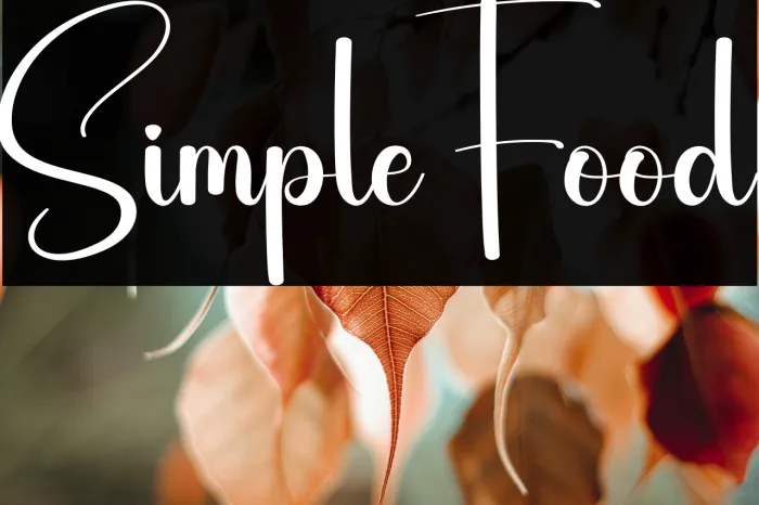 Simple Food Example 3