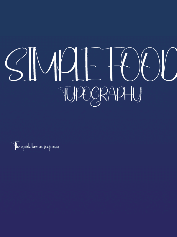 Simple Food Poster
