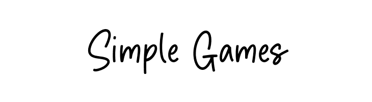 Simple Games  Fuentes Gratis Descargar