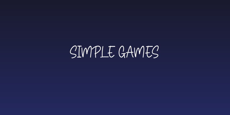 Simple Games Social Header