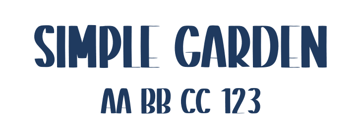 Simple Garden Font Preview