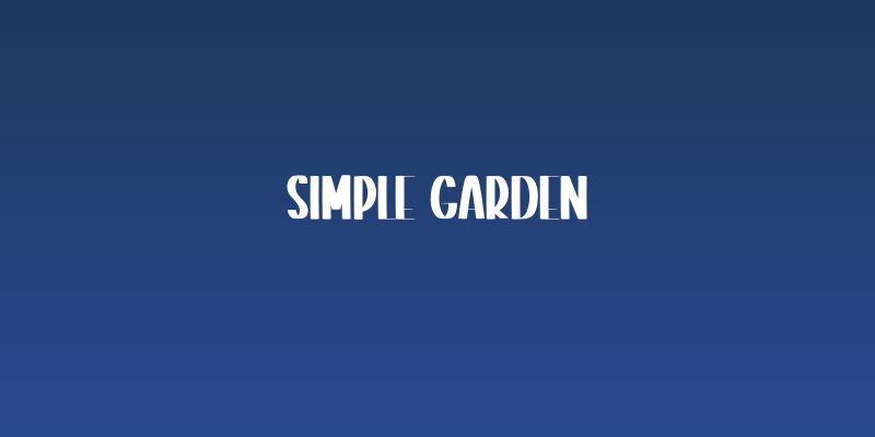 Simple Garden Social Header