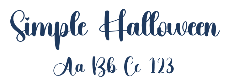 Simple Halloween Font Preview