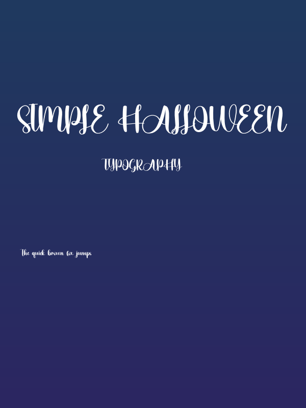 Simple Halloween Poster