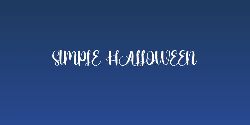Simple Halloween Social Header