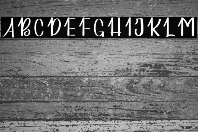 Simple Handmade Font examples