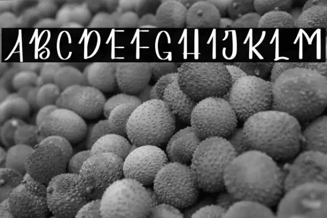 Simple Handmade Font examples