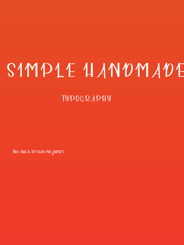 Simple Handmade Poster