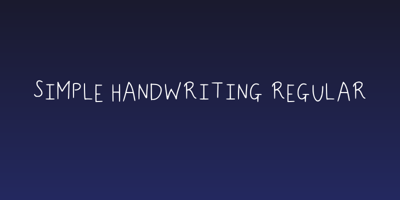 Simple Handwriting Regular Social Header