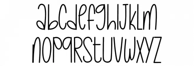 Simple Handwriting Fuentes MINÚSCULAS