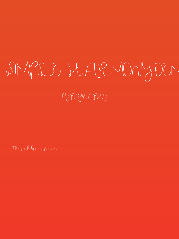 Simple Harmonydemo Poster