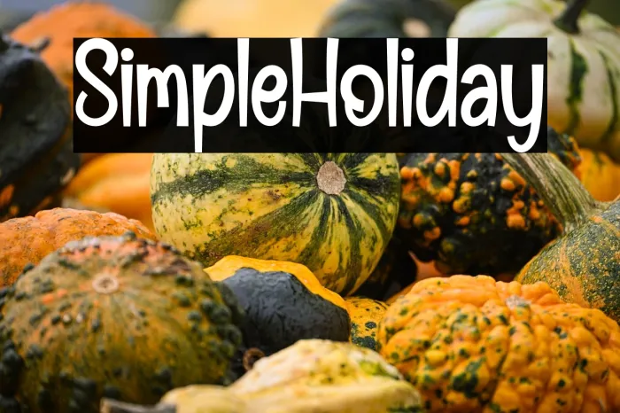 Simple Holiday Example 1