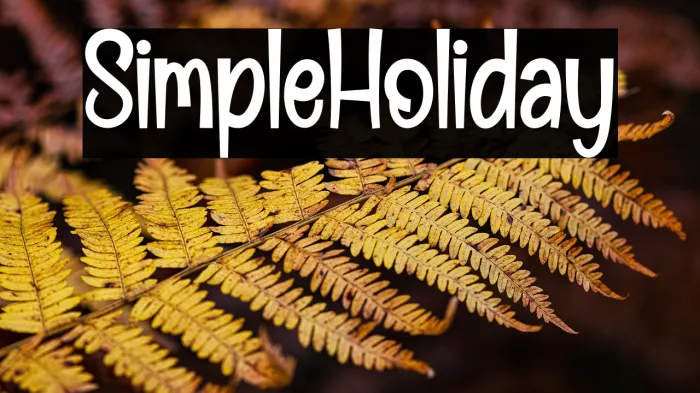 Simple Holiday Example 2