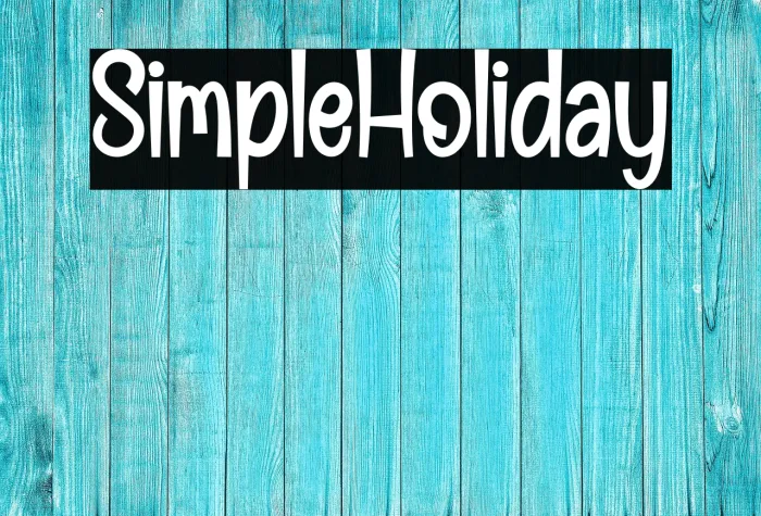 Simple Holiday Example 3