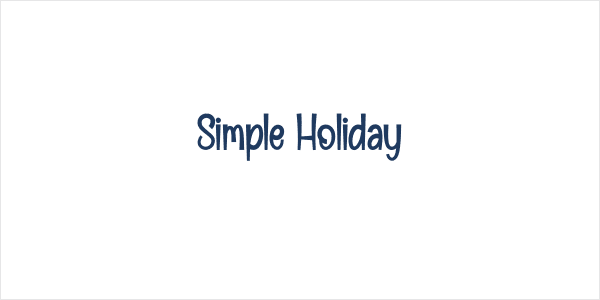Simple Holiday Logo