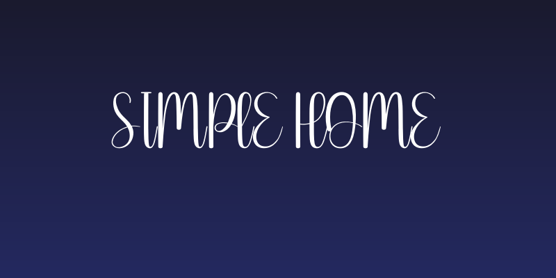 Simple Home Social Header