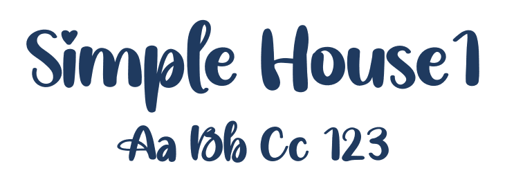 Simple House1 Font Preview