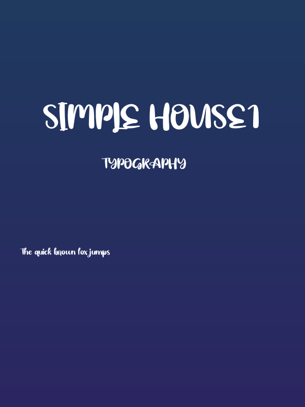 Simple House1 Poster