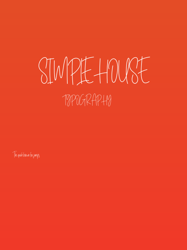 Simple House Poster