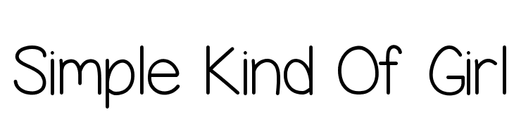 Simple Kind Of Girl Font