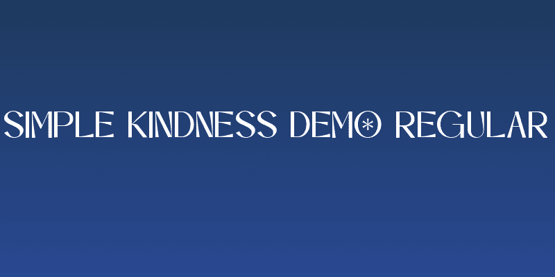 Simple Kindness DEMO Regular Social Header