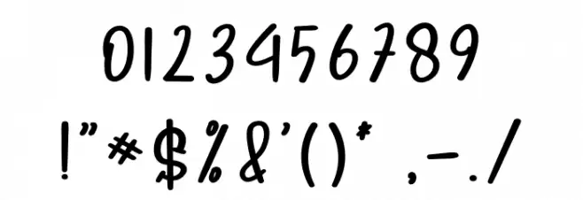 Simple Kitchen Font OTHER CHARS