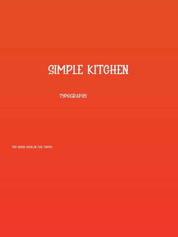 Simple Kitchen Poster