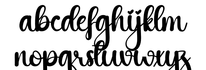 Simple Lemonade Font LOWERCASE