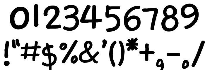 Simple Love Font OTHER CHARS