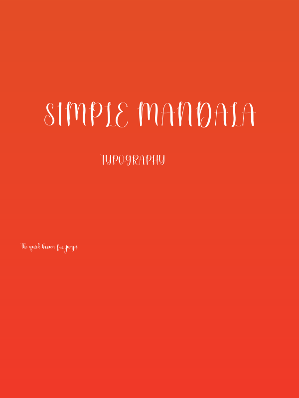 Simple Mandala Poster