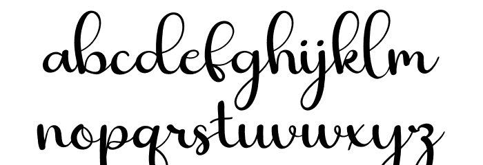 Simple Marker Font LOWERCASE