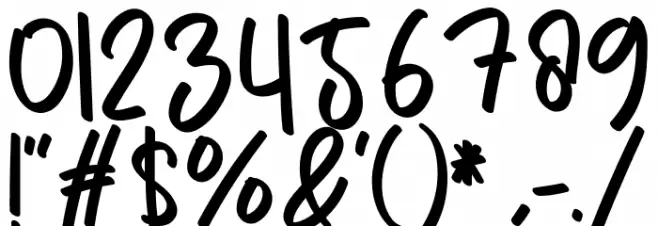 Simple Melody Font OTHER CHARS