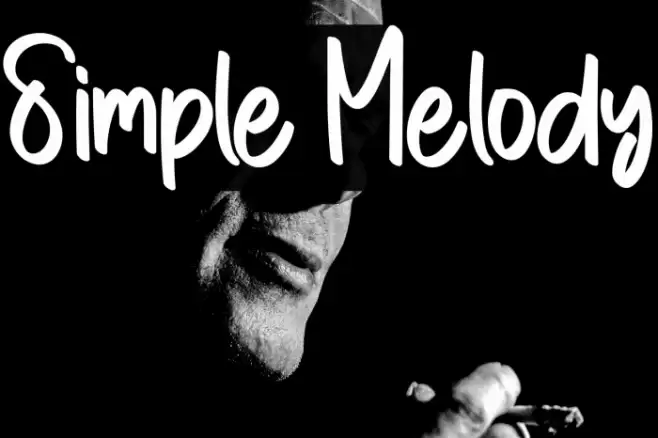 Simple Melody Font examples