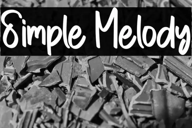 Simple Melody Font examples