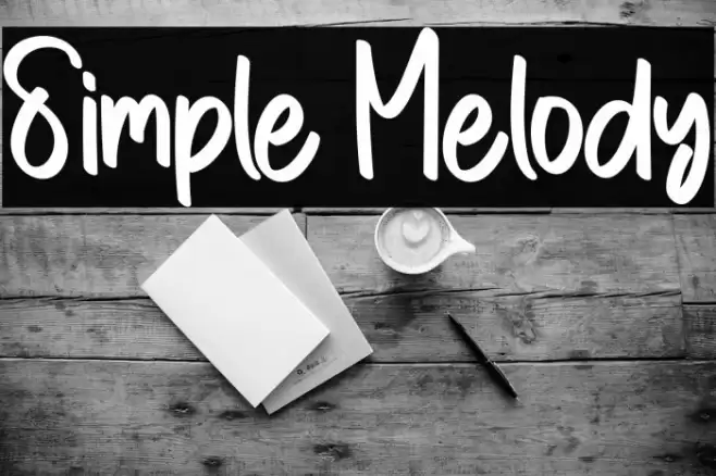 Simple Melody Font examples