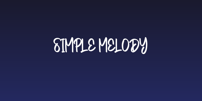 Simple Melody Social Header