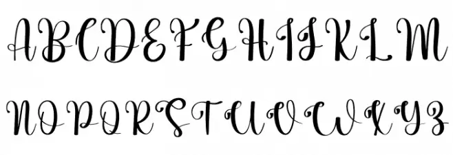 Simple Minimalist Schriftart Groß