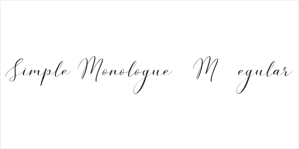 Simple Monologue DEMO Regular Logo