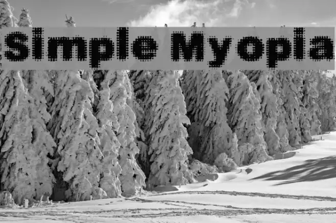 Simple Myopia Font examples