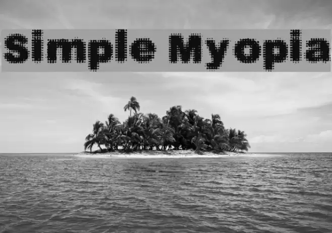 Simple Myopia Font examples