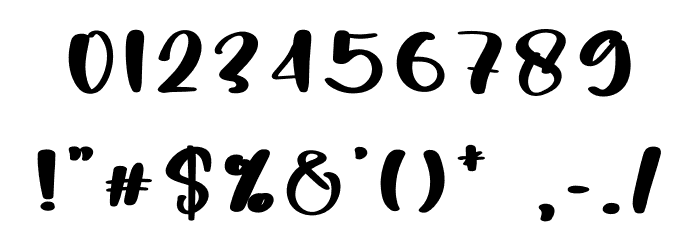 Simple Night Font OTHER CHARS