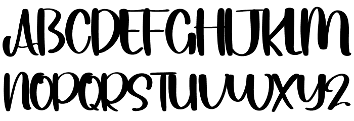 Simple Night Font UPPERCASE