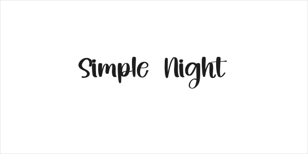 Simple  Night Logo