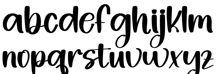 Simple Night Font LOWERCASE