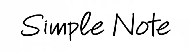 Simple Note  font caratteri gratis