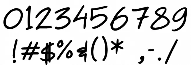 Simple Note Font OTHER CHARS